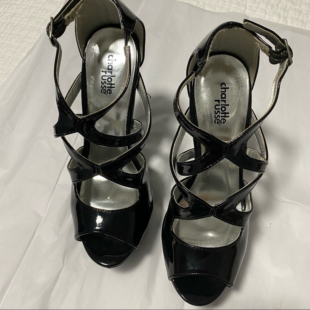 Black Strappy Heels